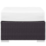 Convene Outdoor Patio Fabric Square Ottoman by Modway
