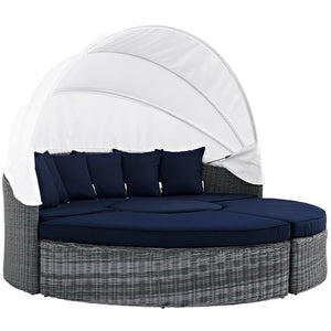 Summon Canopy Outdoor Patio Sunbrella Daybed by Modway
