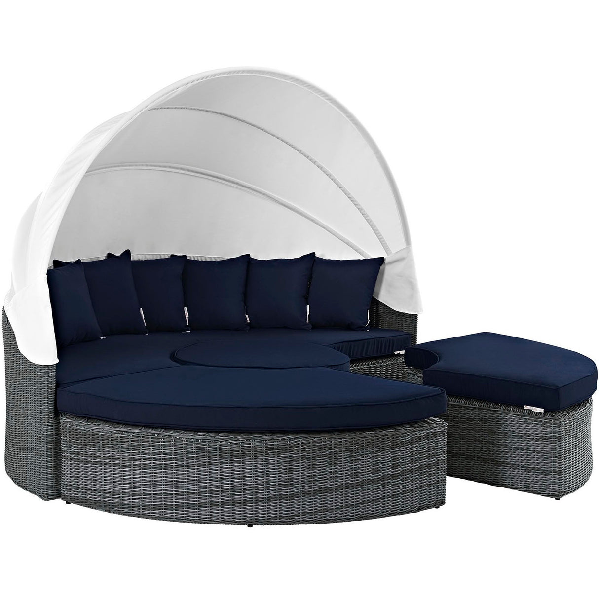 Summon Canopy Outdoor Patio Sunbrella Daybed by Modway