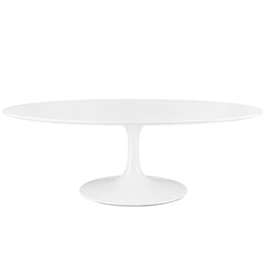 Lippa 48" Oval-Shaped Wood Coffee Table by Modway