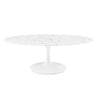 Lippa 48" Oval Faux Marble Coffee Table by Modway