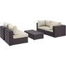 Convene 5 Piece Outdoor Patio Sectional Set by Modway