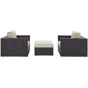 Convene 3 Piece Outdoor Patio Sofa Set by Modway