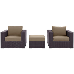 Convene 3 Piece Outdoor Patio Sofa Set by Modway
