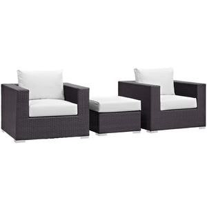 Convene 3 Piece Outdoor Patio Sofa Set by Modway