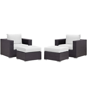 Convene 4 Piece Outdoor Patio Sectional Set by Modway