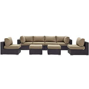 Convene 8 Piece Outdoor Patio Sectional Set by Modway