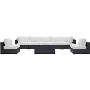 Convene 8 Piece Outdoor Patio Sectional Set
