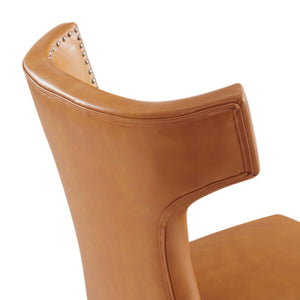 Curve Vegan Leather Dining Chair by Modway