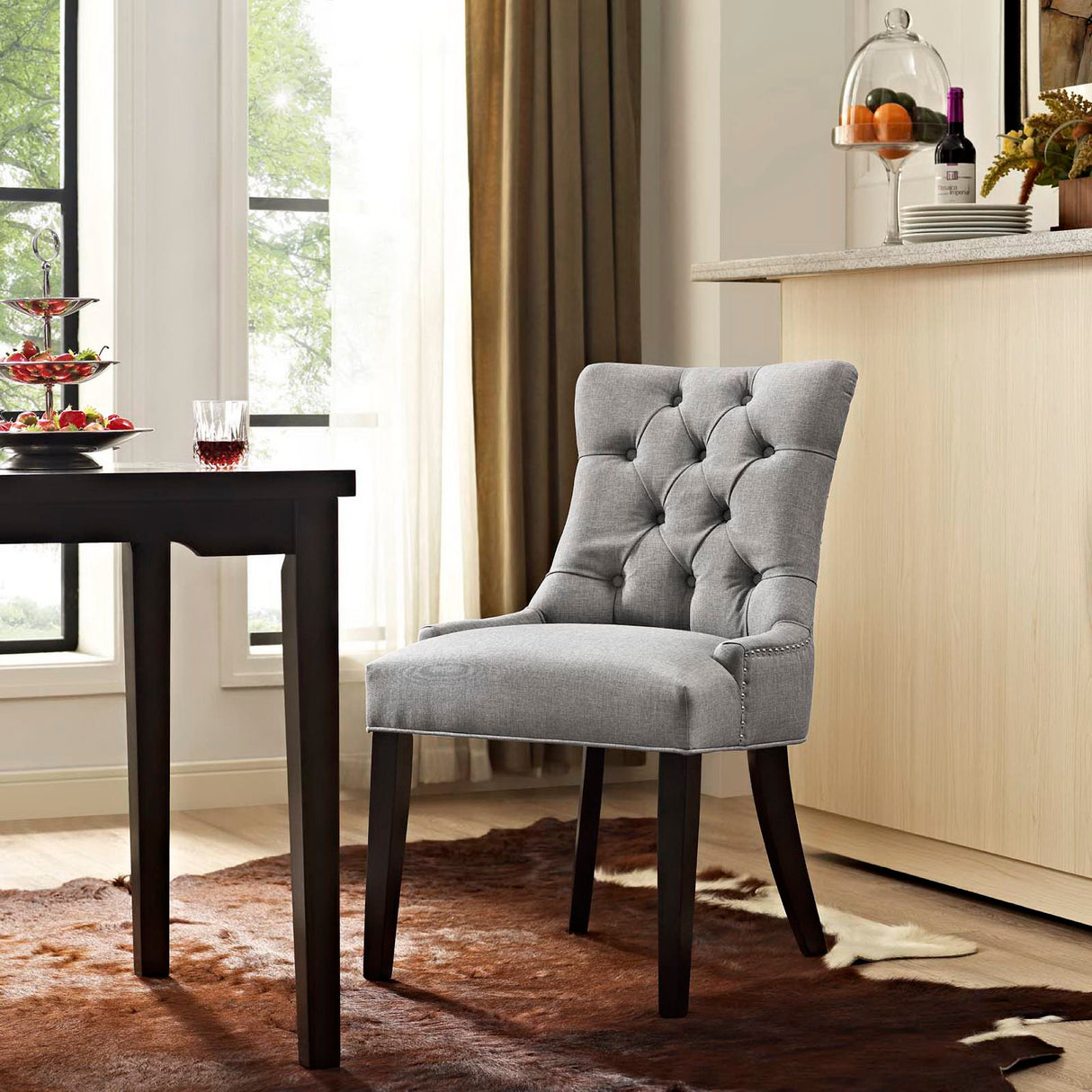 Regent Tufted Fabric Dining Chair by Modway