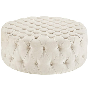 Amour Upholstered Fabric Ottoman by Modway