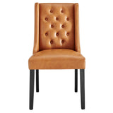 Baronet Button Tufted Vegan Leather Dining Chair by Modway
