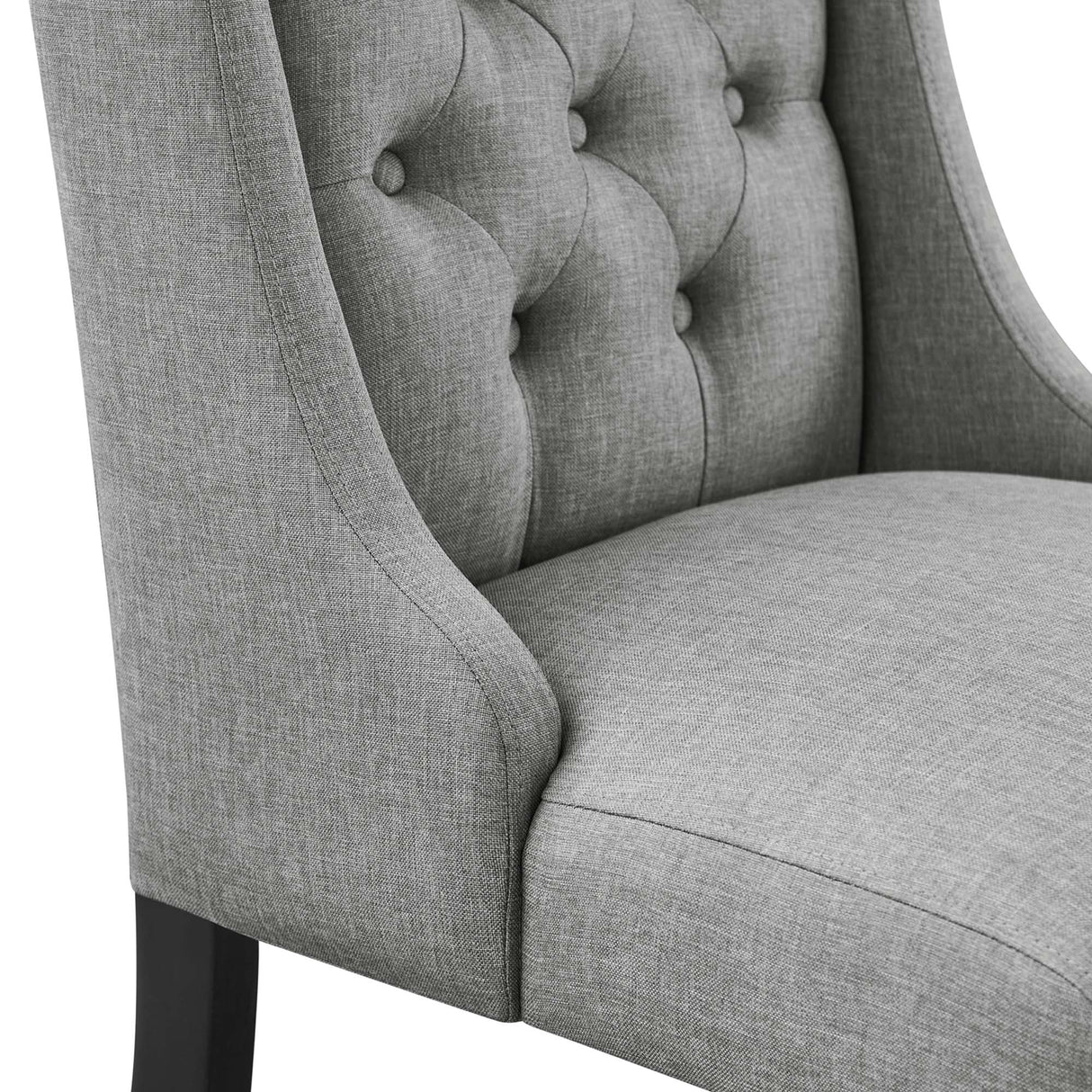Baronet Button Tufted Fabric Dining Chair by Modway