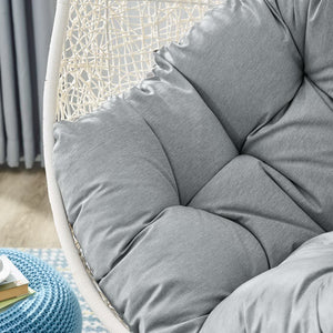 Hide Outdoor Patio Swing Chair With Stand by Modway