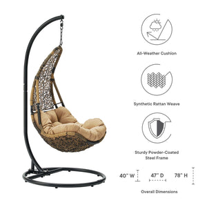 Abate Wicker Rattan Outdoor Patio Swing Chair by Modway