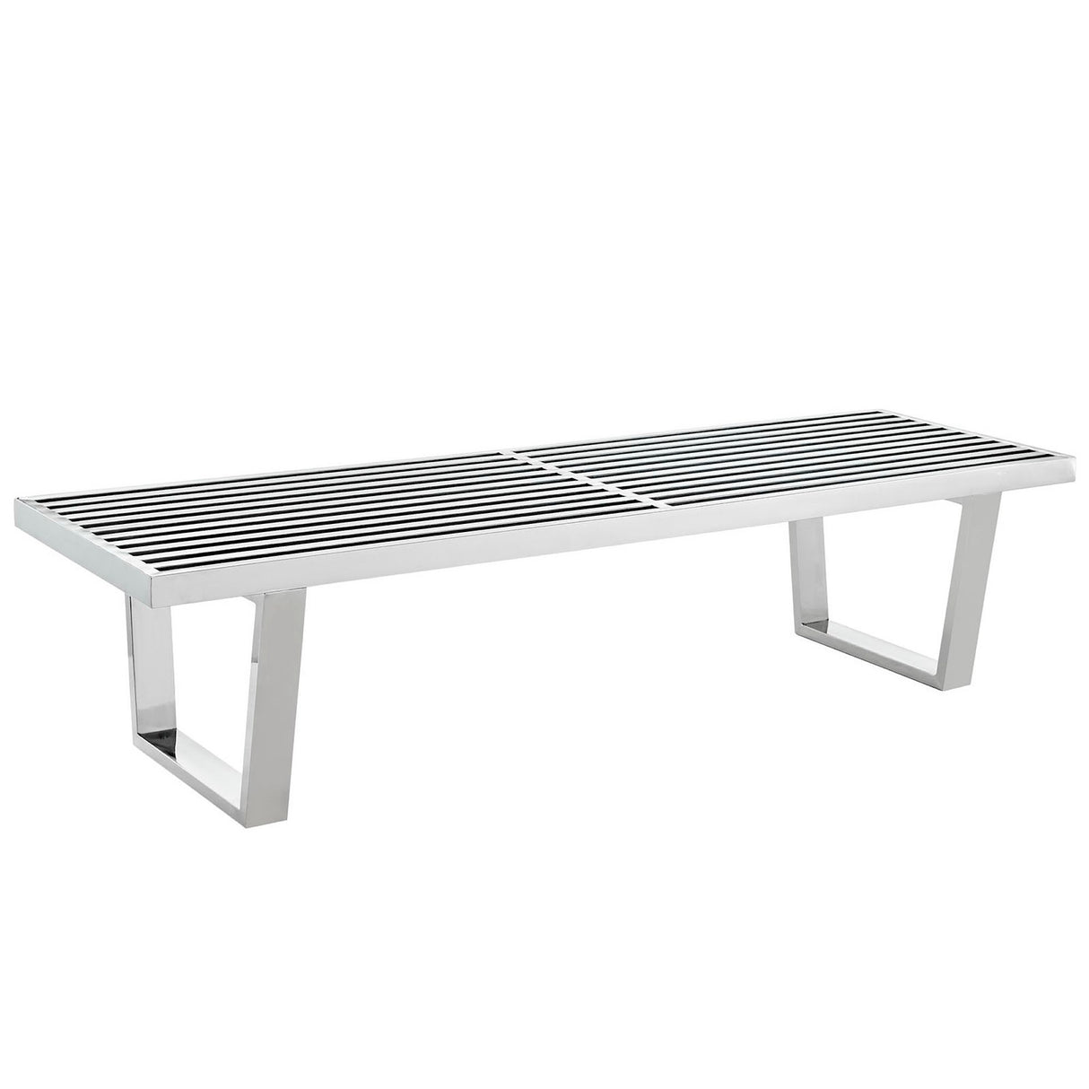 Sauna 5' Stainless Steel Bench by Modway