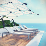 Shore Outdoor Patio Aluminum Chaise Set of 4 by Modway