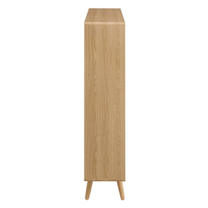 Transmit 7 Shelf Wood Grain Bookcase by Modway