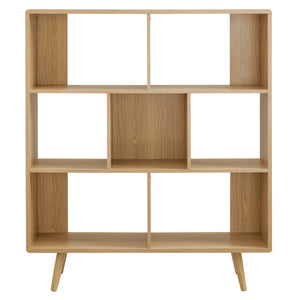 Transmit 7 Shelf Wood Grain Bookcase by Modway