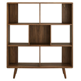 Transmit 7 Shelf Wood Grain Bookcase by Modway