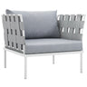 Harmony Outdoor Patio Aluminum Armchair by Modway