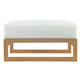 Upland Outdoor Patio Teak Ottoman by Modway