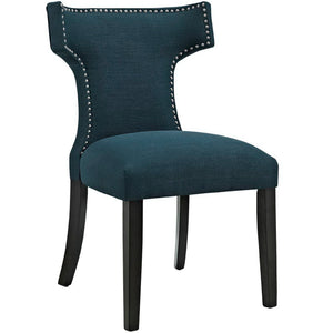 Curve Fabric Dining Side Chair Set of 2 by Modway
