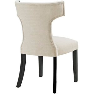Curve Fabric Dining Side Chair Set of 2 by Modway