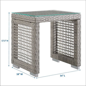 Aura Outdoor Patio Wicker Rattan Side Table by Modway