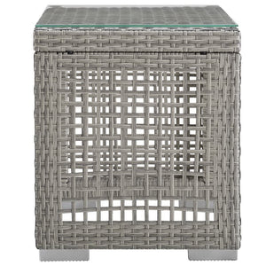 Aura Outdoor Patio Wicker Rattan Side Table by Modway