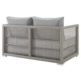 Aura Outdoor Patio Wicker Rattan Loveseat by Modway