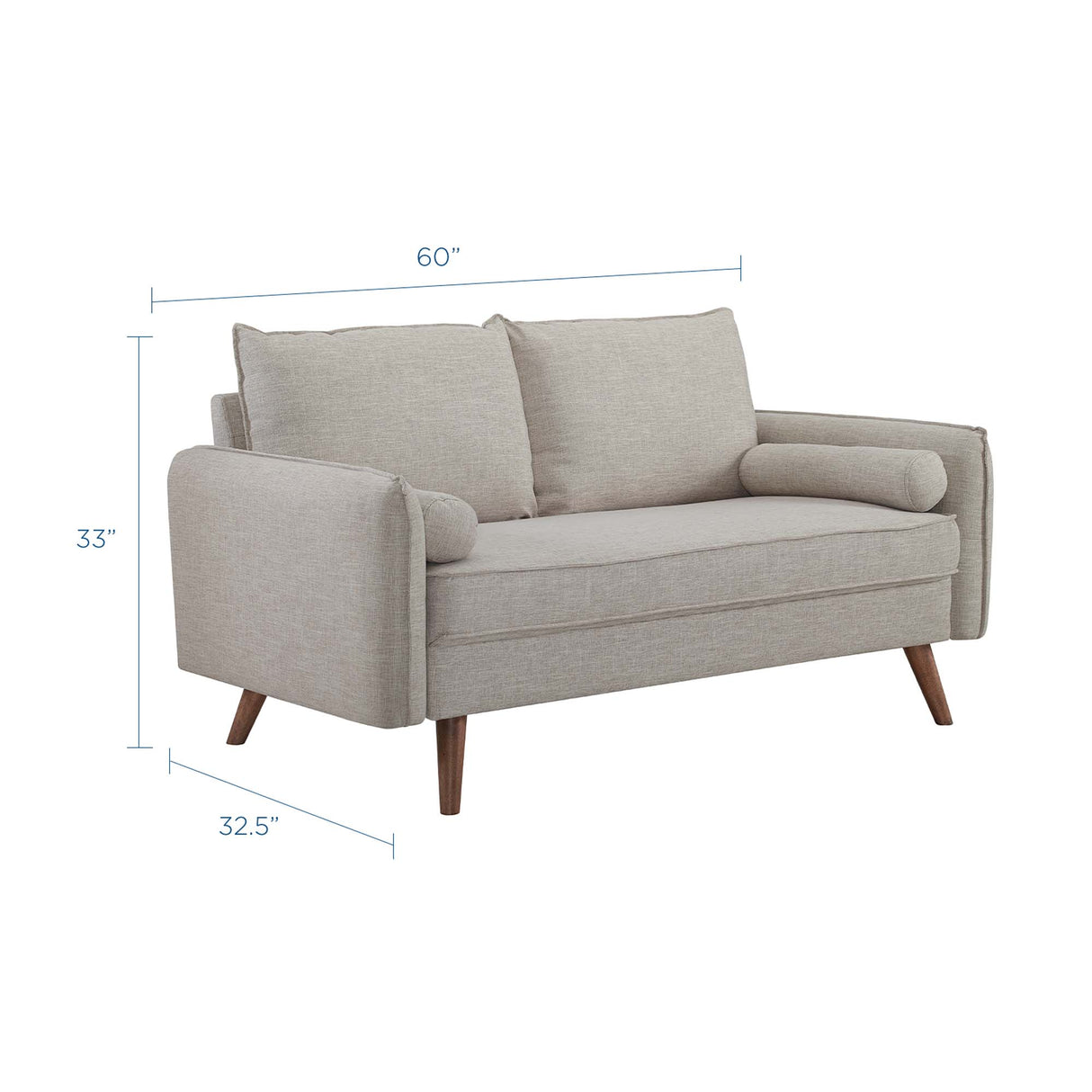 Revive Upholstered Fabric Loveseat by Modway