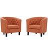 Prospect 2 Piece Upholstered Fabric Armchair Set by Modway