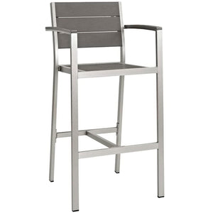 Shore 3 Piece Outdoor Patio Aluminum Pub Set by Modway