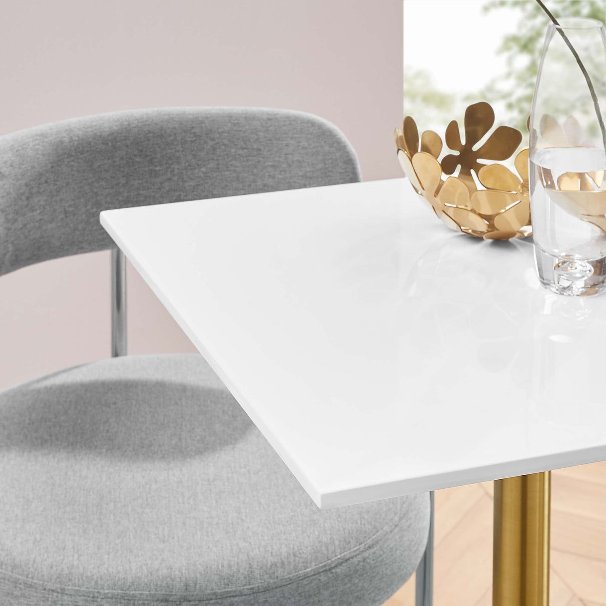 Lippa 24" Square Wood Dining Table by Modway