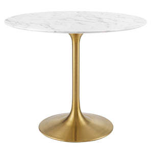 Lippa 36" Round Faux Marble Dining Table by Modway
