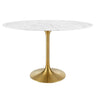 Lippa 48" Oval Faux Marble Dining Table by Modway
