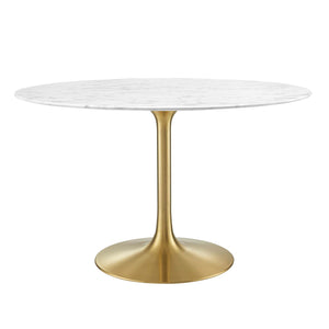 Lippa 48" Round Faux Marble Dining Table by Modway