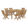 Marina 7 Piece Outdoor Patio Teak Dining Set by Modway