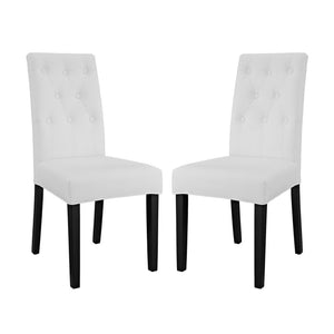 Confer Vinyl Dining Side Chair Set of 2 by Modway