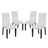 Confer Vinyl Dining Side Chair Set of 4 by Modway