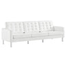 Loft Tufted Vegan Leather Sofa by Modway