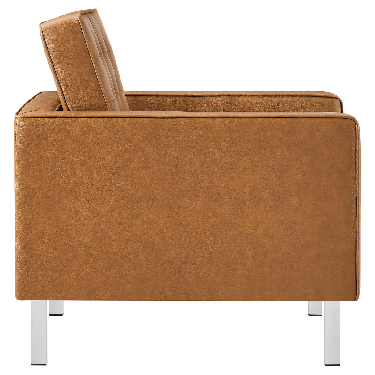 Loft Tufted Vegan Leather Armchair by Modway