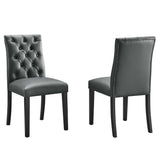 Duchess Vinyl Dining Chair Set of 2 by Modway