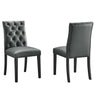Duchess Vinyl Dining Chair Set of 2 by Modway