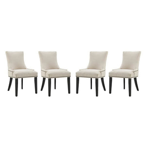 Marquis Fabric Dining Chair Set of 4 by Modway