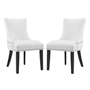 Marquis Faux Leather Dining Chair Set of 2 by Modway