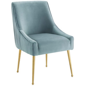 Discern Pleated Back Upholstered Performance Velvet Dining Chair by Modway