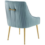 Discern Pleated Back Upholstered Performance Velvet Dining Chair by Modway