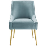 Discern Pleated Back Upholstered Performance Velvet Dining Chair by Modway